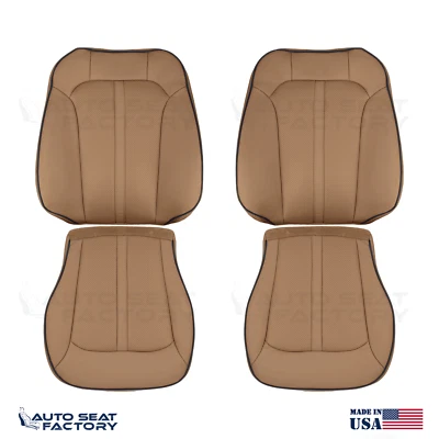 Replacement 2011 -2015 Lincoln MKX Perforated Canyon Vinyl Seat Covers 4PCS - Image 1 of 4