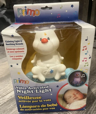 Chupete musical Primo con luz nocturna activada por voz para bebé latidos del corazón conectar al teléfono Foto 1 de 3