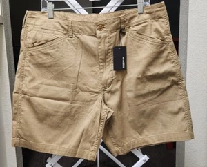 Buck Mason 8 Zoll zu Fuß kurze Weide Mojave waschen Vintage Canvas Herren 36 neu mit Etikett - Bild 1 von 16