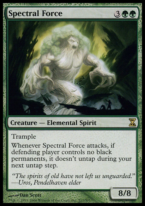 Spectral Force ~ Moderately Played Time Spiral MTG Magic UltimateMTG Green Card - Image 1 of 1