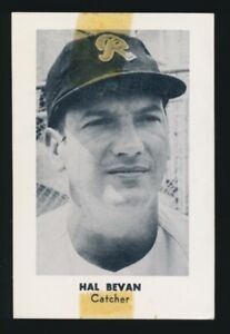 1960 Seattle Popcorn (PCL) -HAL BEVAN (Seattle Rainiers) -1952 Red Sox 1961 Reds