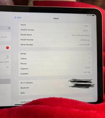 Apple iPad 10th Gen 64GB Wi-Fi Tablet - Image 1 of 3