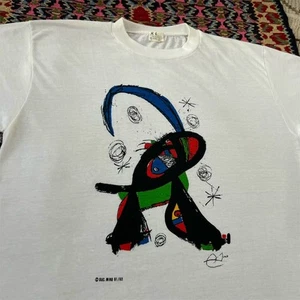 Vintage 90s Joan Miró Graphic Shirt Gr. XL Pop Art Surrealismus Moma Dali Warhol MCM - Bild 1 von 6