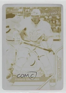 2016-17 Compendium Rookies Printing Plate Yellow 1/1 Frederik Gauthier Rookie RC - Picture 1 of 3