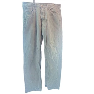 VTG Levi's 505 Gray Jeans Mens 33 x 30 Regular Fit Straight Leg Denim White Tab - Picture 1 of 15