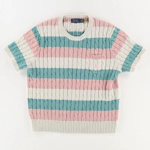 Polo Ralph Lauren Pullover mit Zopfmuster gestreift Damen XL - Bild 1 von 7