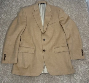 BROOKS BROTHERS MILANO 100% CAMEL HAIR SIZE 39R 2 BUTTON SPORTCOAT - Picture 1 of 7