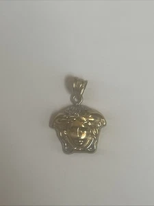 10k Gelb- und Weißgold Medusakopf Anhänger - Bild 1 von 7