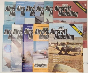 Scale Aircraft Modelling Magazine Lot of 11 From 1987 Vintage Airplane Model - Foto 1 di 7