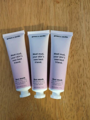 Grace and Stella Face Mask, Dead Sea Mud Mask Deluxe Travel  3 x 30ml save 70% - Image 1 of 4