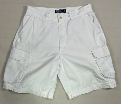 Polo Ralph Lauren Cargo Shorts Men’s Size 34 White Classic Chino - Image 1 of 4