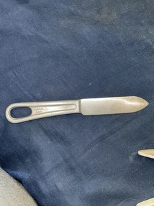 vintage US MILITARY MESS KIT KNIFE w/ALUMINUM HANDLE~~STAINLESS STEEL BLADE u.s. - Picture 1 of 3