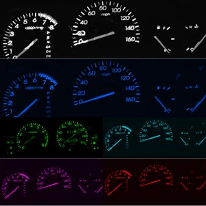 Dash Instrument Cluster Gauge AQUA BLUE LED LIGHT BULBS KIT Fits 01-03 Acura MDX - Picture 1 of 10