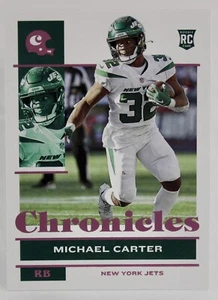 Michael Carter (RC) - 2021 Panini Chronicles Pink Foil #87 New York Jets Rookie - Bild 1 von 2