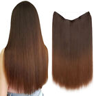 Invisible Wire Hair Extension Straight Hairpiece 14-22Inch Natural as Human Hair