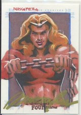 2008 Marvel Fantastic Four Archives Sketch Card Massafarra Thundra