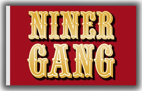 San Francisco 49e Niner Gang Football Memorable Flag 90x150cm 3x5ft best banner Cover