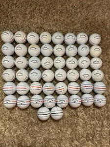 50 Callaway 4A Condition Triple Trac Chrome Soft And Chrome Softx Golf Balls - Picture 1 of 5