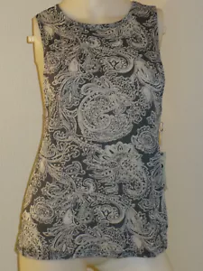 NUEVO PAISLEY BURNOUT SIN MANGAS URBANO BOHO BANDANNA ESPALDA ABIERTA PEQUEÑA - Imagen 1 de 6