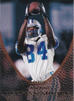 1997 Action Packed #52 Herman Moore Detroit Lions Football Card - Image 1 of 2