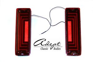 NEW STYLE 67-72 Chevy C10 Pickup Blazer TAIL LIGHT SET LED SEQUENTIAL RED LENS