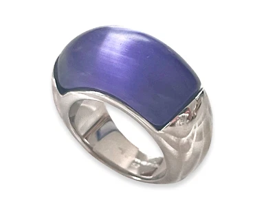 TAMARIS Ring CANDY A0011019 Edelstahl Katzenauge violett  - Bild 1 von 3