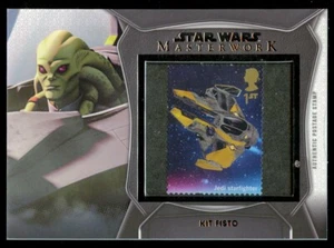 Star Wars Masterwork 2021 Topps Kit Fisto SC-KF Postage Stamp Relic Trading Card - Bild 1 von 1