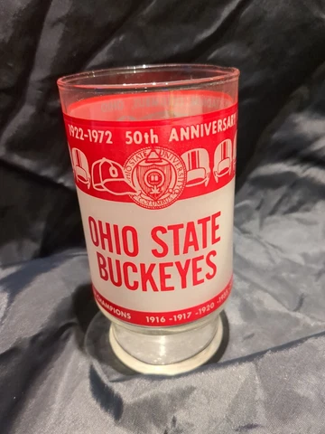 (G18) Ohio State Buckeyes 50th Anniversary Ohio Stadium Big 10 1922-1972 Glass Cover