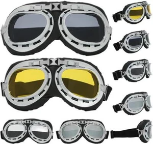 Mens Motorcycle Goggles Sunglasses Sport Choppers Padded Motor Bike Bikers Cycle - Picture 1 of 10