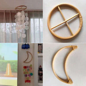 Wind Chime Bamboo Ring Frame DIY Making Craft Wall Window Decor Pendant Handmade