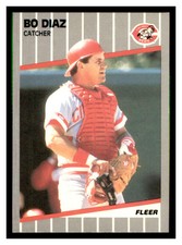 1989 Fleer #159 BO DIAZ Cincinnati Reds