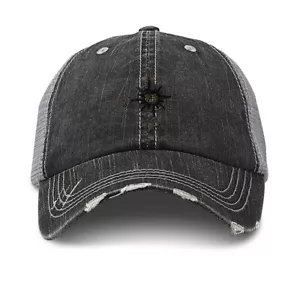 Soft Mesh Trucker Hats for Men & Women Nautical Compass Distressed Baseball Cap - Picture 1 of 7