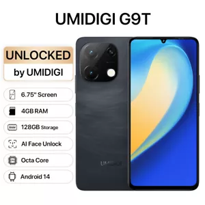 Smartphone UMIDIGI G9T 4GB+128GB 6.75” Octa Core 18W PD Desbloqueado Android 14 Bueno - Imagen 1 de 14