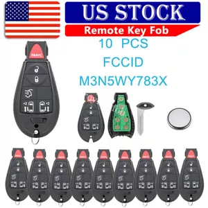 10 For 2008-2016 Chrysler Town & Country Dodge Grand Caravan Remote Van Key Fob - Picture 1 of 8