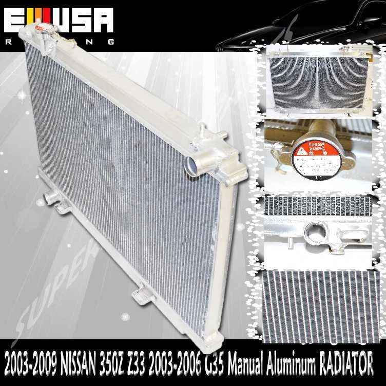 RADIADOR 2" 2 filas aluminio rendimiento carreras para 03-07 NISSAN 350Z Z33 manual Foto 1 de 4