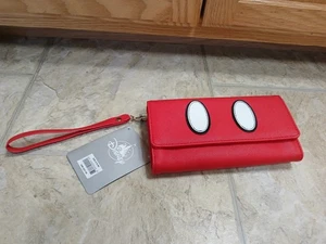 New Disney Mickey Mouse Shorts Red Wristlet Wallet  - Picture 1 of 10