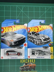 2024 Hot Wheels 🔥 H CASE EXCLUSIVE ZAMAC SET 🔥 '92 Honda Civic & Mustang Funny - Bild 1 von 5