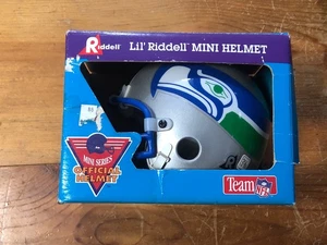 Vintage Riddell Seattle Seahawks Mini Helm 3 5/8 Neu Open Box - Bild 1 von 10
