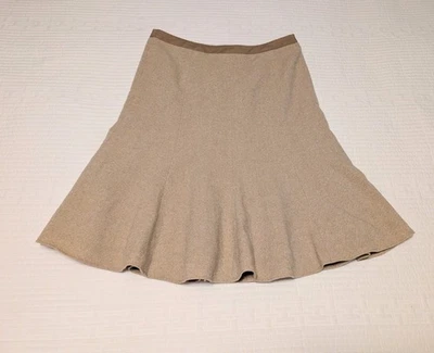 Banana Republic Retro Camel Wool Skirt Geek Secretary Preppy Women's Sz 6P NWT  - Image 1 of 4
