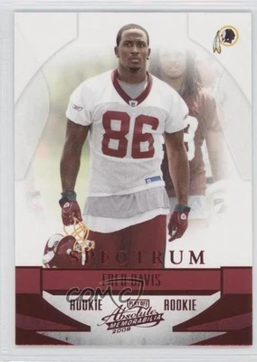 2008 Playoff Absolute Memorabilia Rookie Spectrum Red Fred Davis #183 Rookie RC - Image 1 of 2