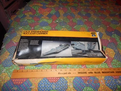 Testors Italeri U.S.S. Eisenhower Nuclear Carrier-894 from 1980, NIOB - Image 1 of 3