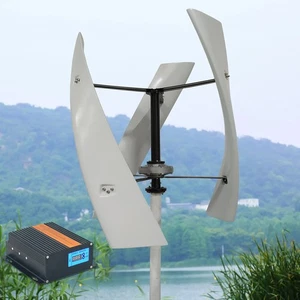 1000W Vertikale Windkraftanlage VAWT Windräder Windgenerator mit MPPT Laderegler - Bild 1 von 19