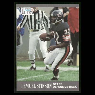 Lemuel Stinson #161 1991 Ultra Chicago Bears Football Card NFL - Image 1 of 3