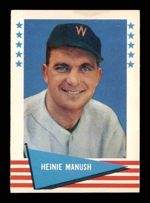 Fleer #57 Heinie Manush 1961 en muy buen estado/VGEX X3553225 Foto 1 de 3