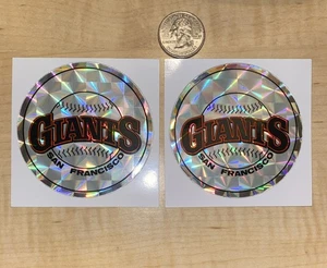 MLB Baseball Prismatic Stickers San Francisco Giants early 1990's Vintage Lot 2 - Picture 1 of 3