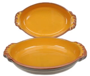 2 Bobby Flay Au Gratin Flameado Baking Serving Dish Portugal Plancha Discontinue - Picture 1 of 5