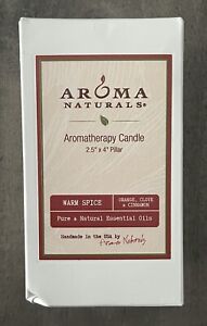 Aroma Naturals Warm Spice (Orange, Clove & Cinnamon) Aromatherapy Candle 2.5” x