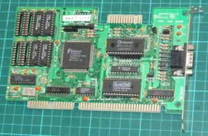 Trident TVGA8900C 512K 16-bit ISA VGA card for 286 386 486 vintage computer - Picture 1 of 3