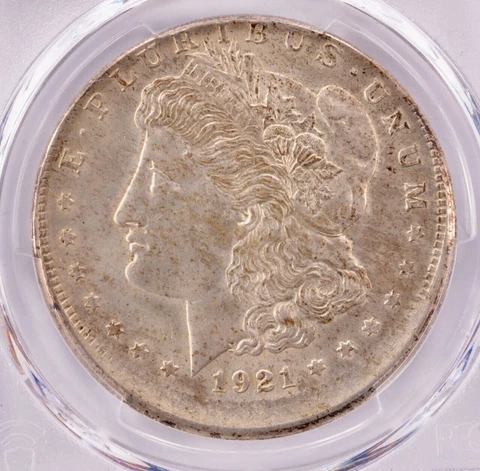PCGS 1921-S Morgan Dollar Struck 10% Off-Center MS64 Cover