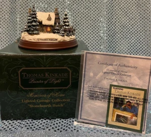 Avon Thomas Kinkade STONEHEARTH HUTCH Painter of Light Teleflora Gift w/Lights - Picture 1 of 2